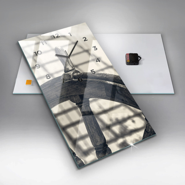 Reloj de vidrio vertical Barco antiguo - espejomat.es