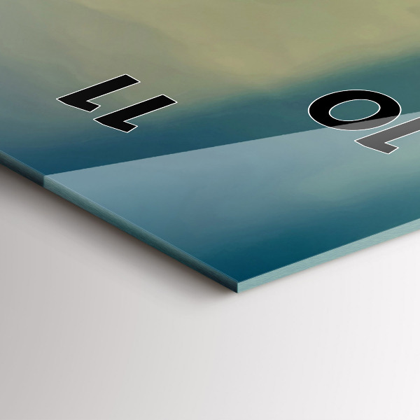 Reloj de cristal vertical Faro en el mar - espejomat.es