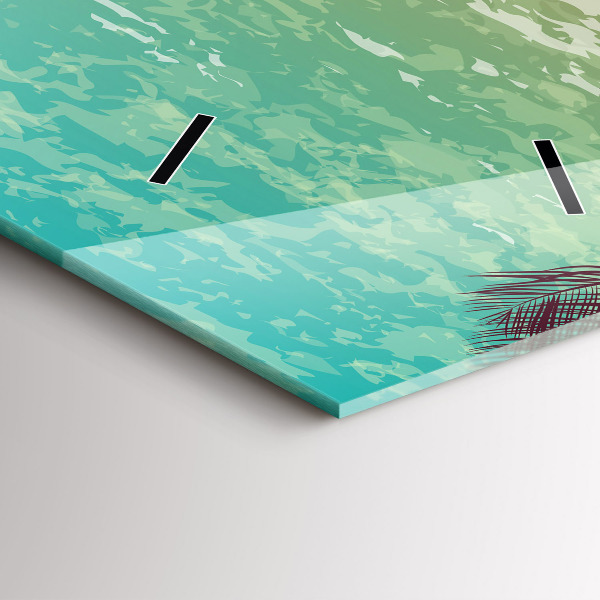 Reloj vertical Palmeras tropicales - espejomat.es