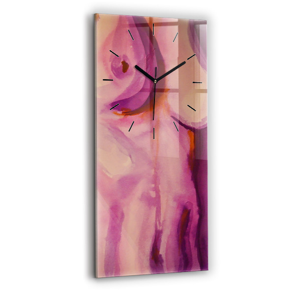Reloj de vidrio vertical Pintura Mujeres - espejomat.es