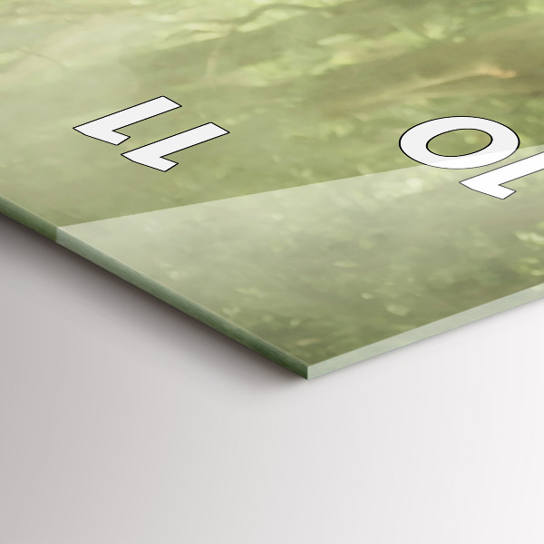 Reloj de vidrio vertical Niños guiando a un elefante - espejomat.es