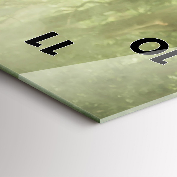 Reloj de vidrio vertical Niños guiando a un elefante - espejomat.es