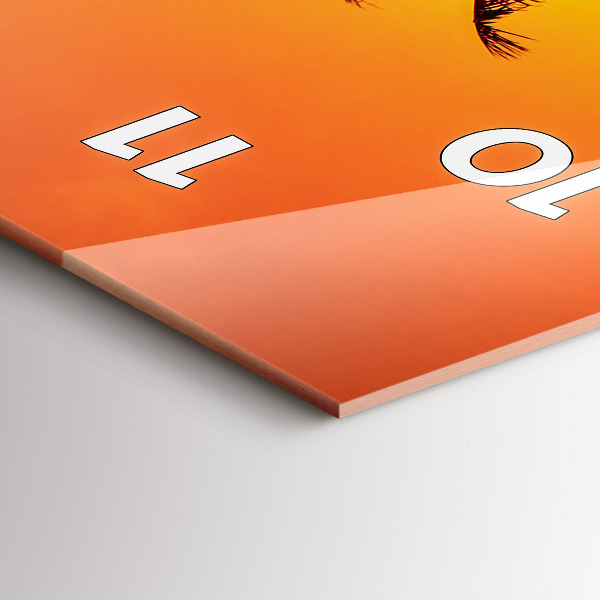 Reloj de cristal vertical Tailandia Playa de Klong Prao - espejomat.es