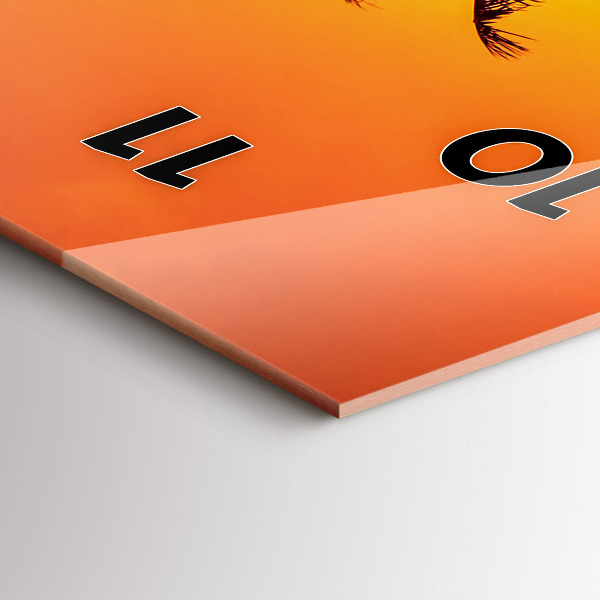 Reloj de cristal vertical Tailandia Playa de Klong Prao - espejomat.es