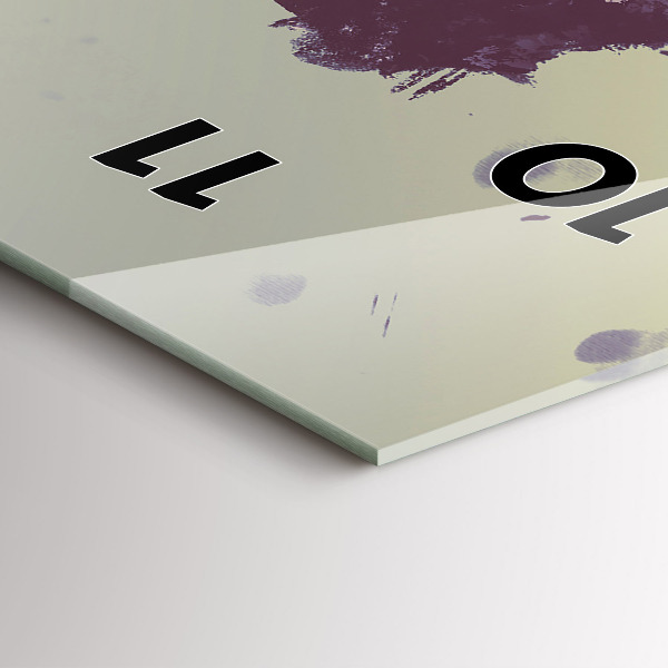 Reloj de cristal vertical Zombie de noche - halloween - espejomat.es