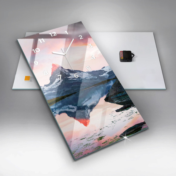 Reloj vertical Lago Stellisee Matterhorn - espejomat.es