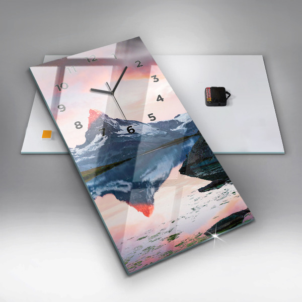 Reloj vertical Lago Stellisee Matterhorn - espejomat.es