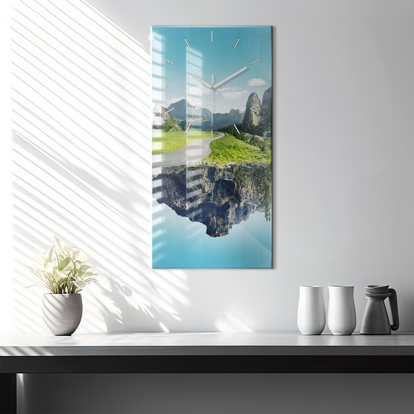 Reloj vertical Isla voladora - espejomat.es