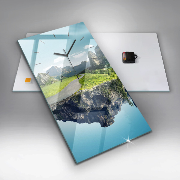 Reloj vertical Isla voladora - espejomat.es