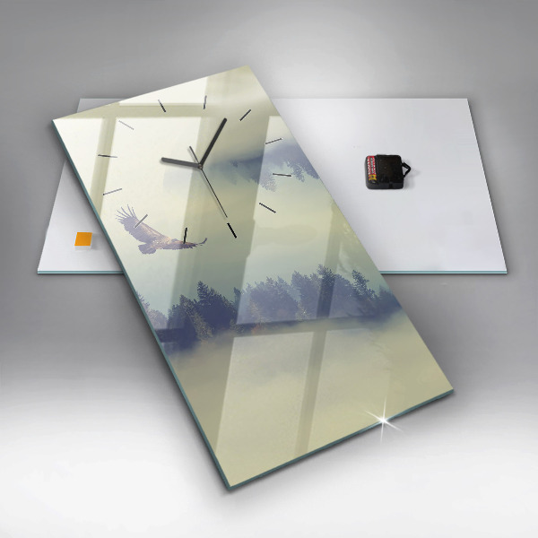 Reloj vertical Bosque brumoso Águila - espejomat.es