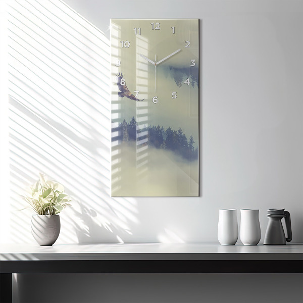 Reloj vertical Bosque brumoso Águila - espejomat.es