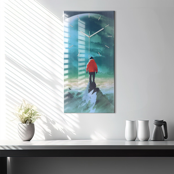 Reloj vertical Hombre en la luna - espejomat.es