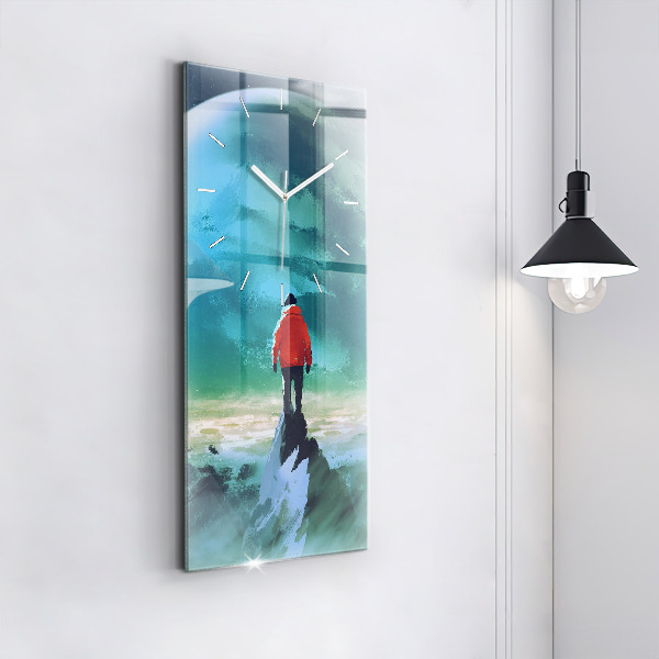 Reloj vertical Hombre en la luna - espejomat.es