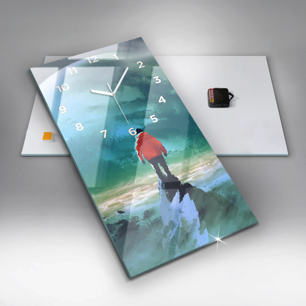 Reloj vertical Hombre en la luna - espejomat.es