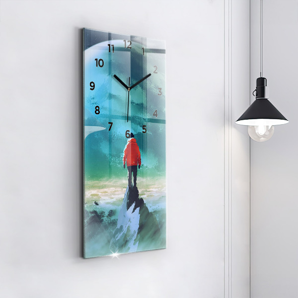 Reloj vertical Hombre en la luna - espejomat.es
