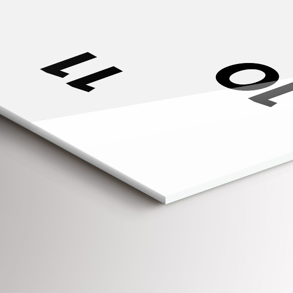 Reloj de vidrio vertical Bulldog francés con gafas - espejomat.es