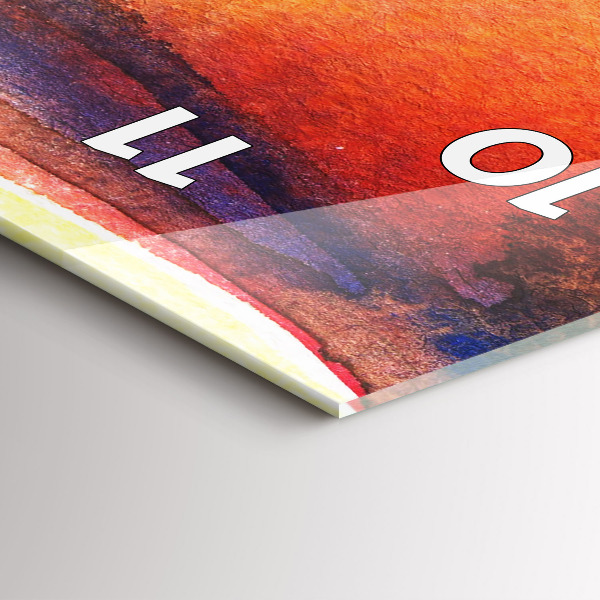 Reloj de vidrio vertical Mujer con sombrero - espejomat.es