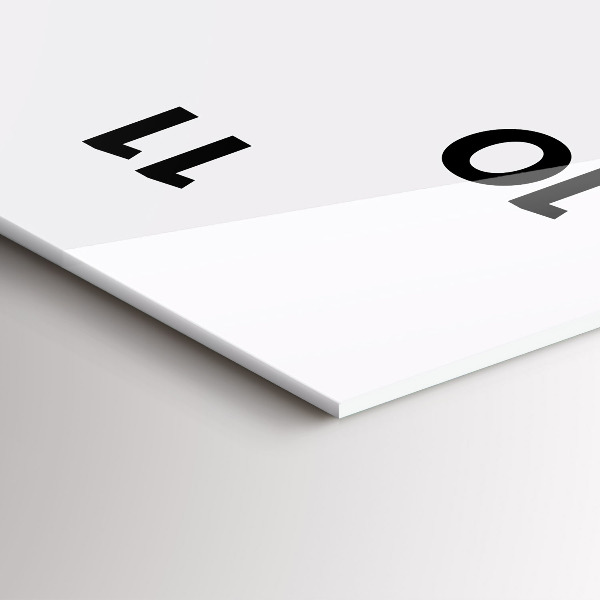 Reloj de cristal vertical Montañas abstractas - espejomat.es