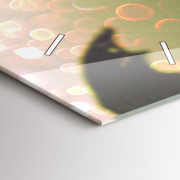 Reloj de cristal vertical Gente con paraguas - espejomat.es