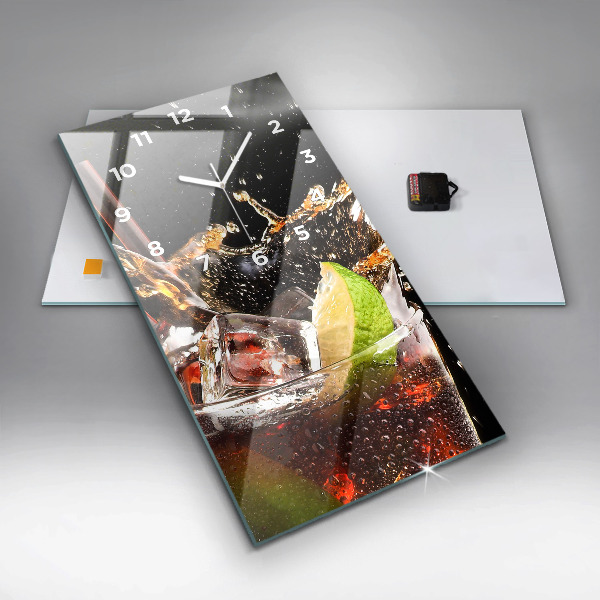Reloj vertical Bebida con hielo - espejomat.es