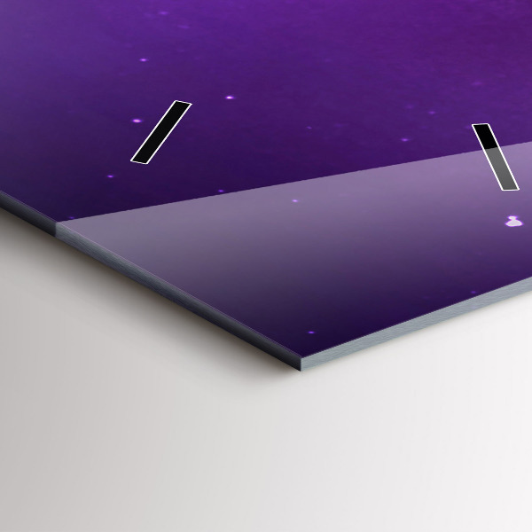 Reloj de cristal vertical Aurora boreal - espejomat.es