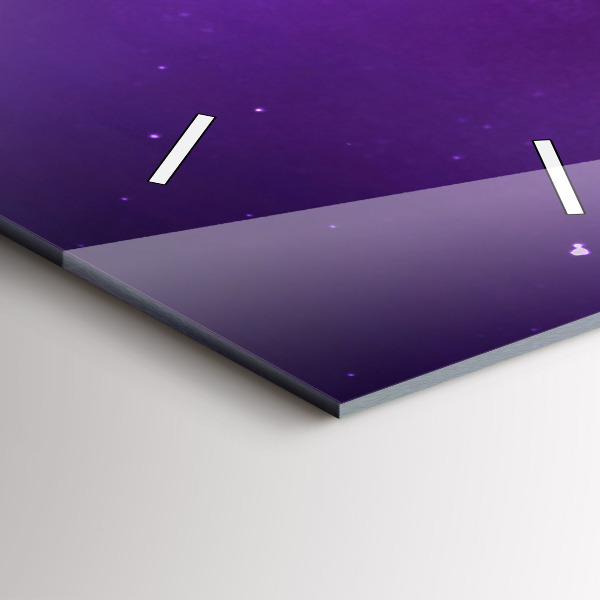 Reloj de cristal vertical Aurora boreal - espejomat.es