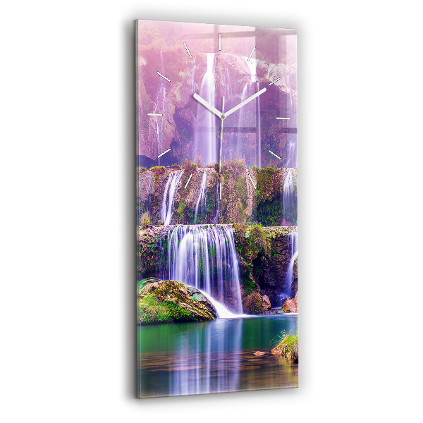 Reloj de cristal vertical Cascada Jiulong China - espejomat.es