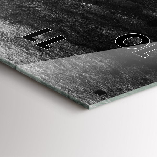 Reloj de vidrio vertical Mujer con sombrero - espejomat.es