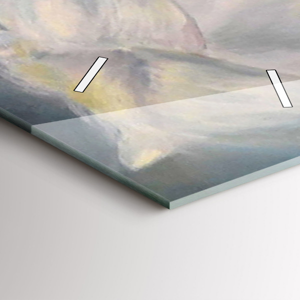 Reloj de cristal vertical Hermosa mujer con un caballo - espejomat.es