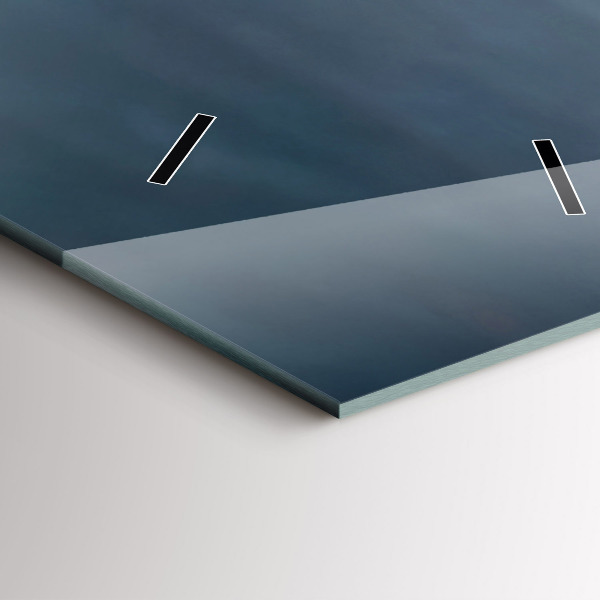 Reloj de cristal vertical Hombre en moto - espejomat.es