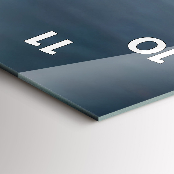 Reloj de cristal vertical Hombre en moto - espejomat.es