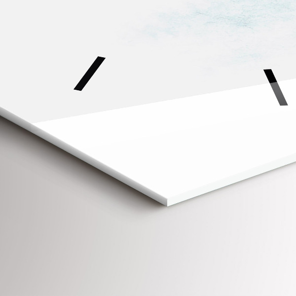 Reloj de vidrio vertical Bosque invernal - espejomat.es