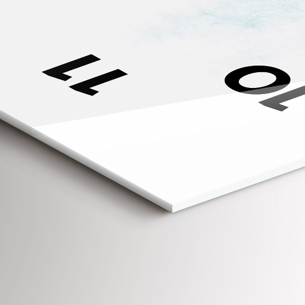 Reloj de vidrio vertical Bosque invernal - espejomat.es