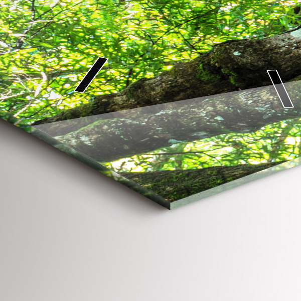 Reloj vertical Cascada en el bosque - espejomat.es