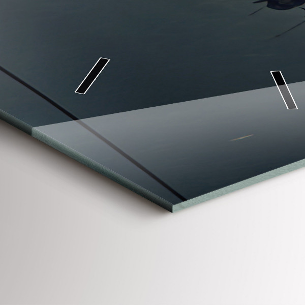 Reloj de cristal vertical Edificio apocalíptico - espejomat.es