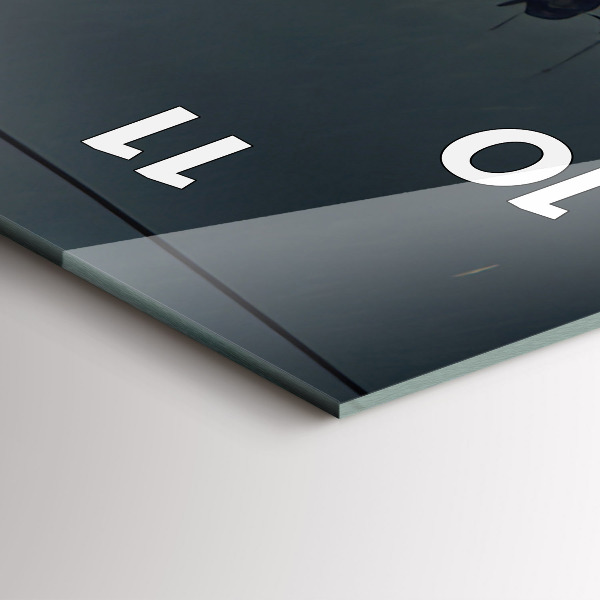 Reloj de cristal vertical Edificio apocalíptico - espejomat.es