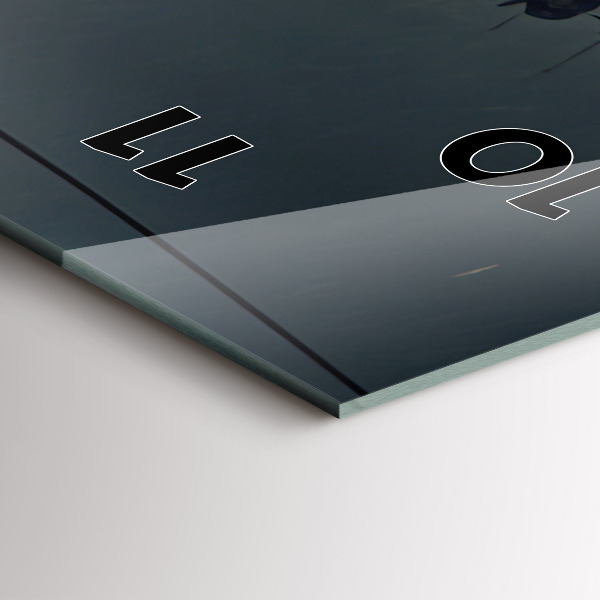 Reloj de cristal vertical Edificio apocalíptico - espejomat.es