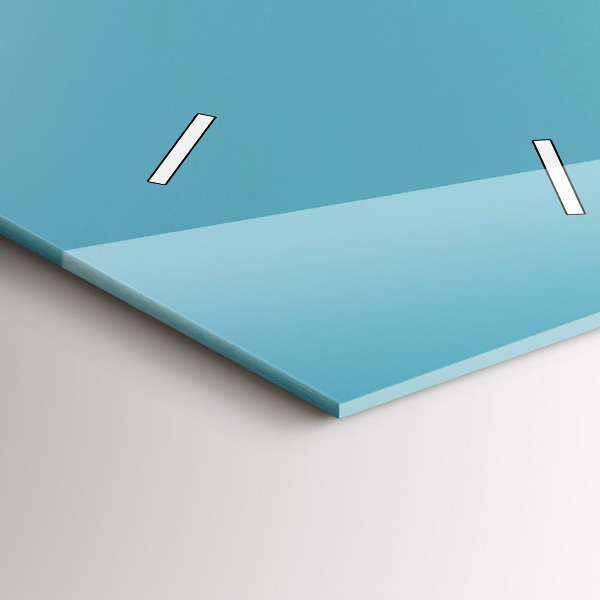 Reloj de vidrio vertical Cielo color pastel - espejomat.es