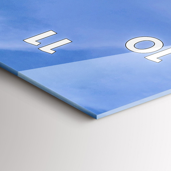 Reloj de vidrio vertical Granjero en tractor - espejomat.es