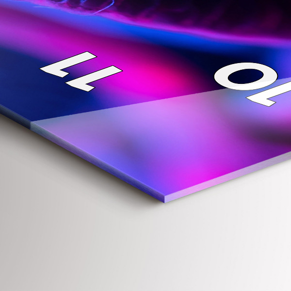 Reloj vertical Setas mágicas en colores - espejomat.es