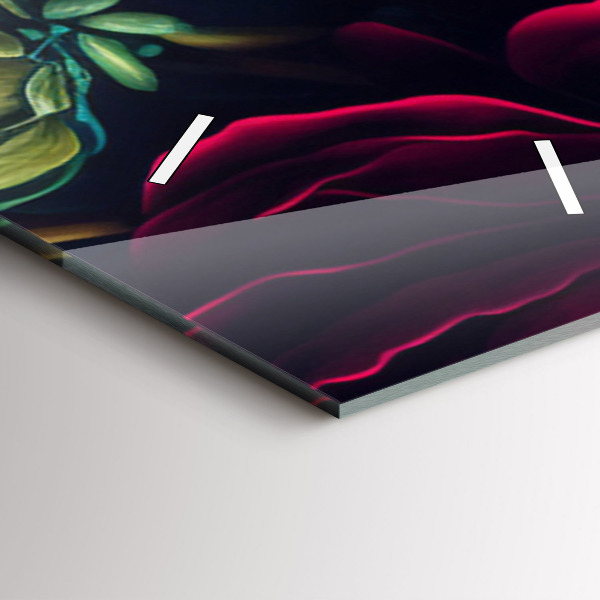 Reloj vertical Ramo de flores vintage - espejomat.es