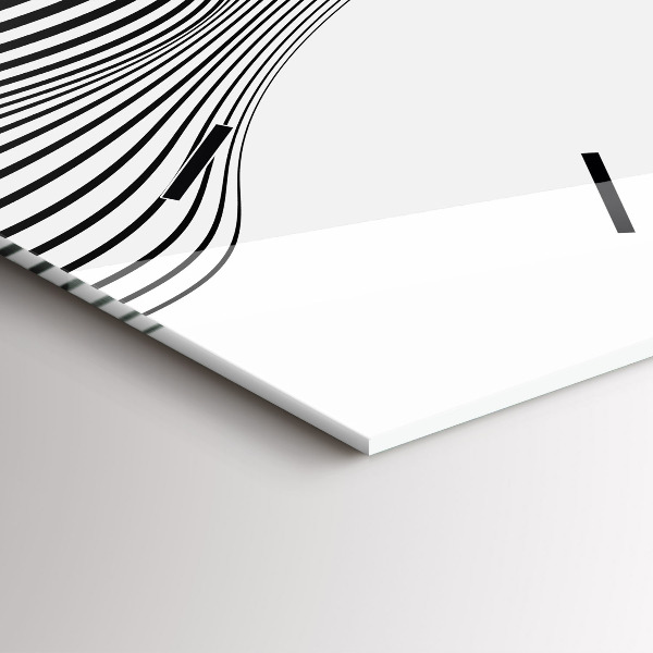 Reloj vertical Arte en blanco y negro - espejomat.es