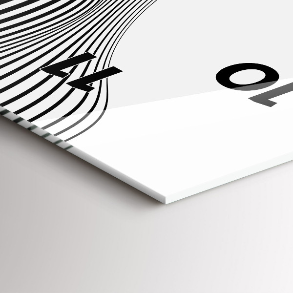 Reloj vertical Arte en blanco y negro - espejomat.es