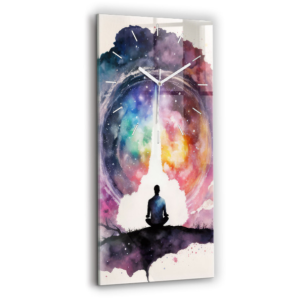 Reloj de vidrio vertical Meditación de estilo de vida - espejomat.es