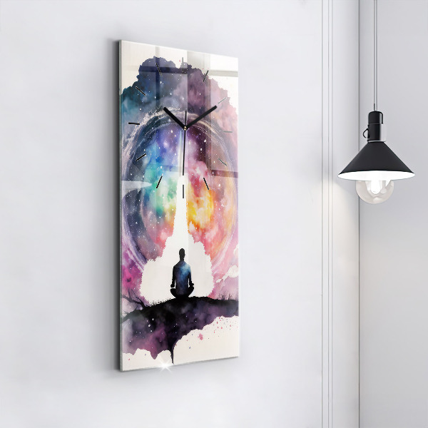 Reloj de vidrio vertical Meditación de estilo de vida - espejomat.es