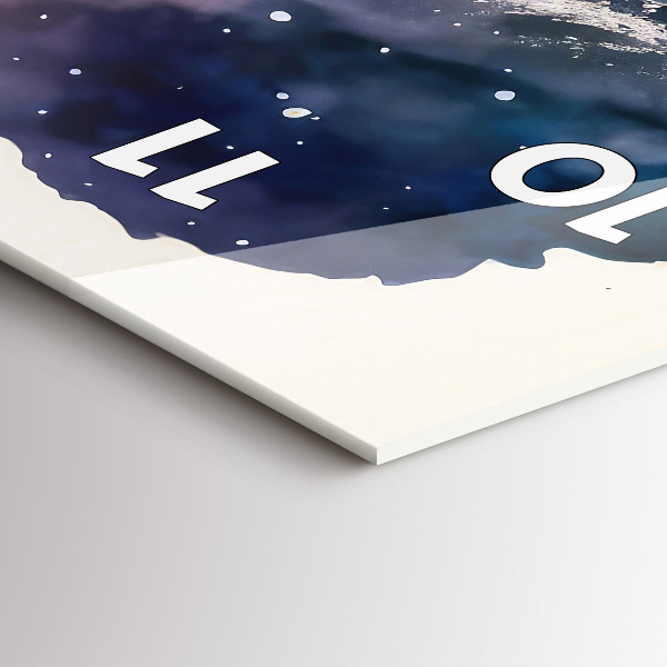 Reloj de vidrio vertical Meditación de estilo de vida - espejomat.es