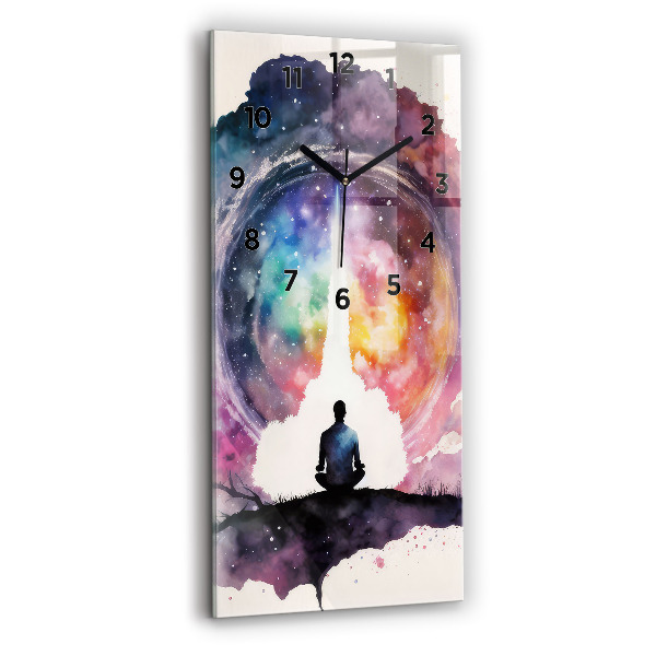 Reloj de vidrio vertical Meditación de estilo de vida - espejomat.es