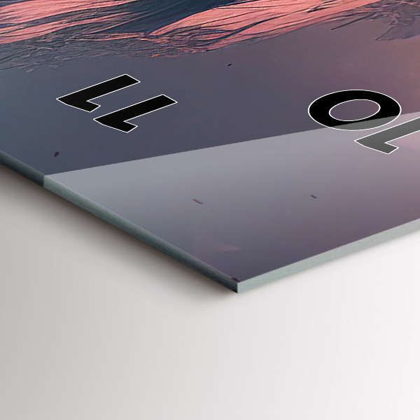 Reloj vertical Bosque mágico y cordillera - espejomat.es