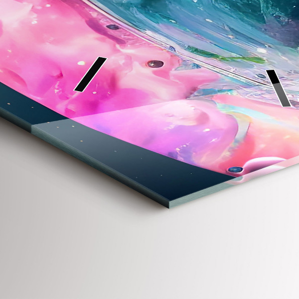 Reloj vertical Cosmonauta nubes de colores - espejomat.es