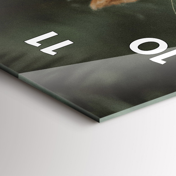 Reloj de cristal vertical Ardilla y fauna salvaje - espejomat.es